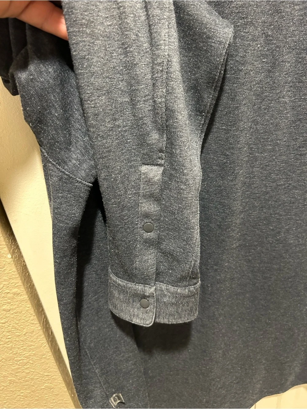 Lululemon Soft Knit Overshirt Heather Navy , XL